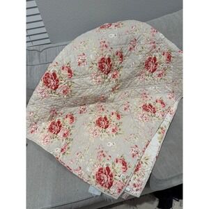 Pottery Barn Floral Twin Size Quilt
